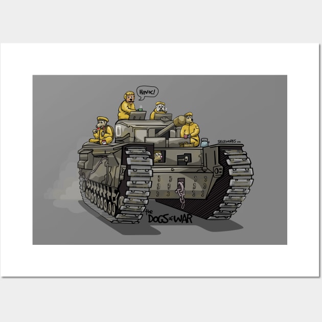 The Dogs of War: Churchill Tank Wall Art by Siegeworks